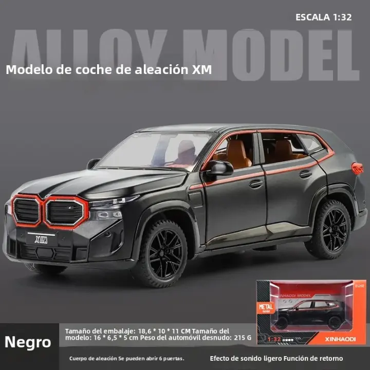 Coche De Juguete De Aleación De Metal XM a Escala 1:32 Con Luces Brillantes Y Sonidos Realistas Para Niños Modelo De Carreras Soñado - 1