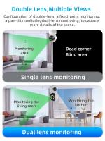 Cámara de vigilancia de seguridad interior para el hogar, Monitor de mascotas para bebés, seguimiento automático, domo inalámbrico, PTZ, IP, P2P, ICsee, 4MP, 2K, WIFI - details 1