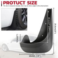 Juego De 4 Piezas De Guardabarros Universales Para Ruedas Delanteras Y Traseras De Coche Protección De Neumáticos Accesorios De Automóvil Con Tornillos - details 0