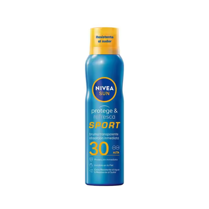 NIVEA SUN FP30 Spray Bruma Sport Protege y Refresca. Protección alta 200 ml - 1