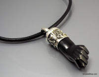 Colgante Figa de Azabache y Filigrana de Plata 925 - Protección y Talismán - details 3