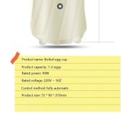 Hervidor De Huevos Y Rollitos De Huevo Eléctrico Multifuncional Mini Para Desayuno Cocina Herramientas De Cocina Con Enchufe EU ZARTSEN - details 15