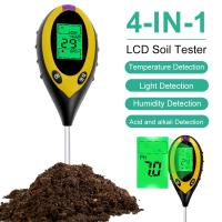 Medidor De pH Profesional De Tierra 4 En 1 Con LCD Para Jardín Y Cuidado De Plantas Medidor De Humedad Y Temperatura Intensidad De Luz Solar - details 8