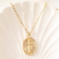 Encanto Collar con colgante geométrico de moda para mujer, con letras doradas y mariposa. - details 23