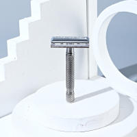 Afeitadora De Seguridad De Acero Inoxidable Para Hombres Barbería Afeitarse Barba Doble Corte Manual Barbeador - details 5