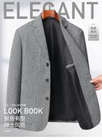 Chaleco De Negocios Para Hombre Estilo Coreano Británico Moda Casual Slim Solid Color Para Bodas Y Trabajo Cierre Único - details 1