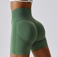 Women Shorts Seamless Sports Shorts Cycling Jogging Fitness High Waist Push Up Gym Shorts Leggings Yoga Clothing - details 3