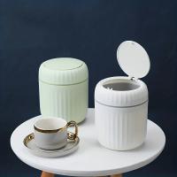 Mini Papelera De Escritorio Con Tapa Organizador De Basura Botella De Agua Ecológica Hecha De Plástico Duradero Para Dormitorio Y Oficina - details 0