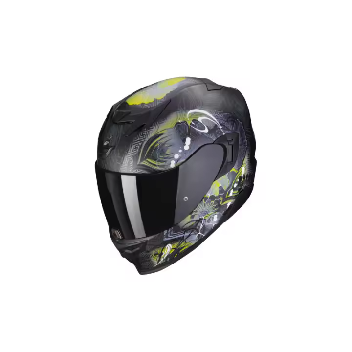 CASCO SCORPION EXO-520 EVO AIR MELROSE NEGRO MATE AMARILLO 22.06 - 1