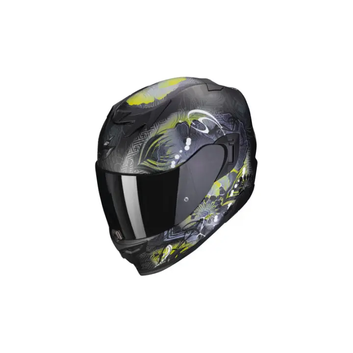 CASCO SCORPION EXO-520 EVO AIR MELROSE NEGRO MATE AMARILLO 22.06 - 1