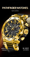 Reloj Digital Deportivo WECOOL W-822 Para Hombre Con Pantalla Dual Impermeable 50M Luminoso Y Alarme Bandeja PU Resistente Al Choque - details 0
