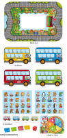 Juego De Tablero Educativo Para Niños Animal Bus Stop Juguete De Educación Temprana Y Cognitiva De Transporte Rompecabezas De Papel Unisex - details 11