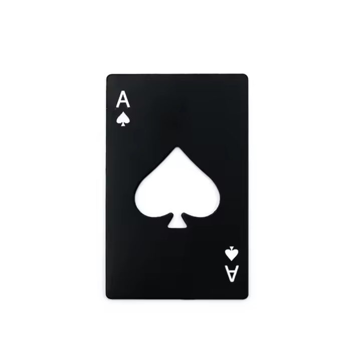 Abrepuertas De Acero Inoxidable Con Espadilla Cartas De Juego Y Botella Abrepuertas Para Cerveza Compacto Y Práctico - 1