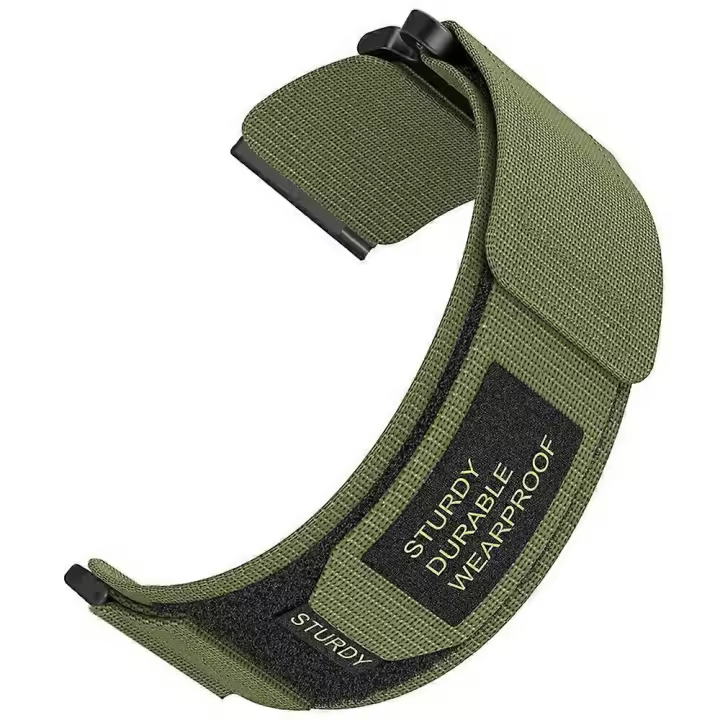 Banda De Reloj De Nylon De 24Mm Para Suunto 9 7 Correa De Sujetador De Muñeca Deportiva Espartana HR Baro Loop-Gris - 1