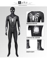 Traje De Cosplay Spider Man Símbolo Negro Venom Miles Morales Para Halloween Y Comic-Con Traje De Invierno Para Adultos - details 3