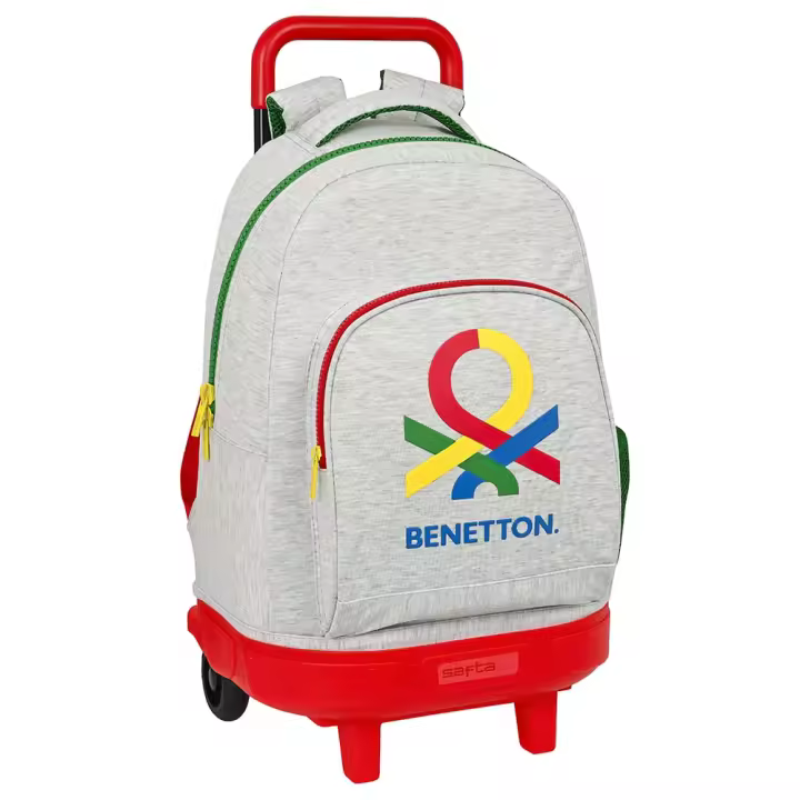 United Colors Of Benetton Mochila Trolley Compact Benetton Pop Gris - 1