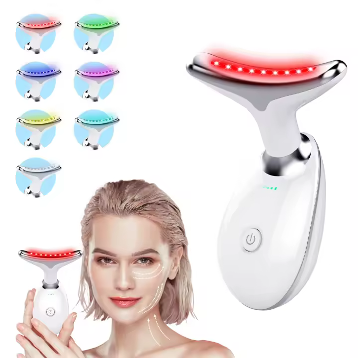 Dispositivo de terapia de luz roja para el cuidado de la piel del rostro y el cuello: dispositivo de terapia de luz roja LED para el cuidado de la piel del rostro y el cuello en casa - 1