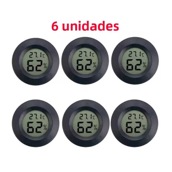 Mini Termómetro Digital Higrómetro 6~10PCS Rango De Medición -50~ +70°C Para Nevera Y Congelador Sensor De Temperatura Y Humedad Detector - 1