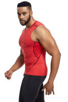 Camiseta De Compresión Para Hombre Vest Top De Gimnasio Y Running Deporte Sin Mangas Secado Rápido Estirable Capa Base Verano - details 9