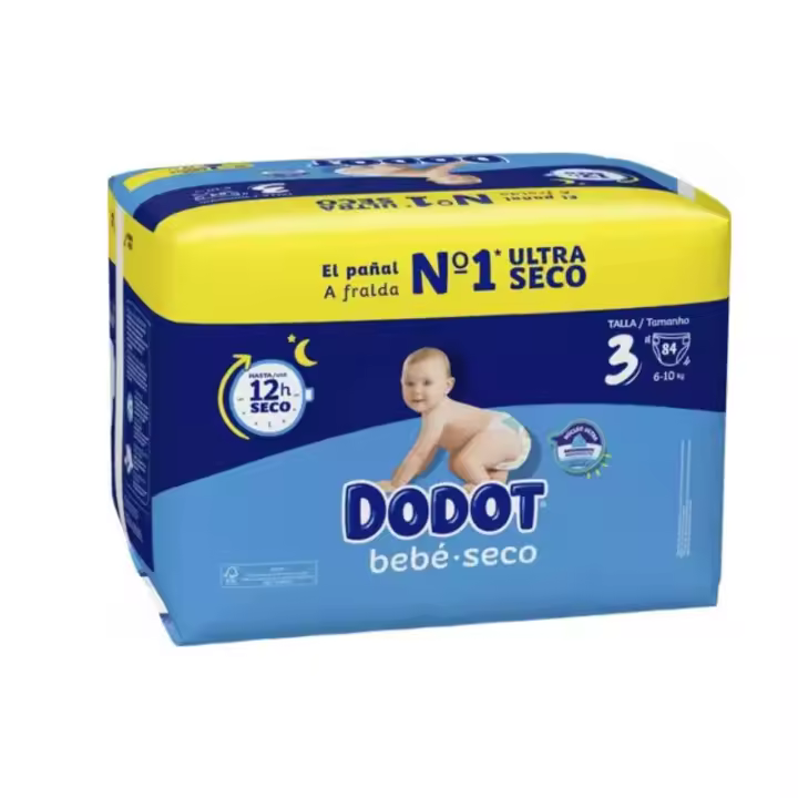 20% DTO. EXTRA Dodot Bebé Seco Jumbo Pack Talla 3- 84 uds ✅ Entrega 24/72h - 1