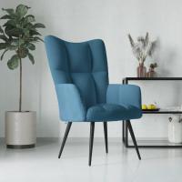 vidaXL Sillón de relax de terciopelo Gris claro, Gris oscuro, Verde oscuro Sillon Dormitorio Sillon Comodos Silla Relax Sillón Sofá - details 1