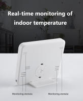 Reloj De Escritorio Digital Con Monitorización De Temperatura Y Humedad Pantalla LCD Grande Multifuncional Para Hogar - details 4