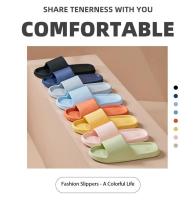 Zapatillas De Baño Para Hombres Y Mujeres Parejas Antideslizantes Impermeables Verano Suave Masajeador No Esponjoso Moda Casa - details 0