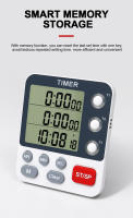 Temporizador De Cocina Digital Magnético Para Cocinar Temporizador De 3 Canales Con Alarma De Volumen Nivel Lcd Silencioso Y Flashing - details 3