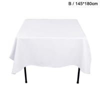 Mantel Blanco Rectangular Brillante De Color Sólido Para Comedor Café Hotel Banquete Boda Fiesta Tamaño 145cmX200cm 145cmX220cm - details 10