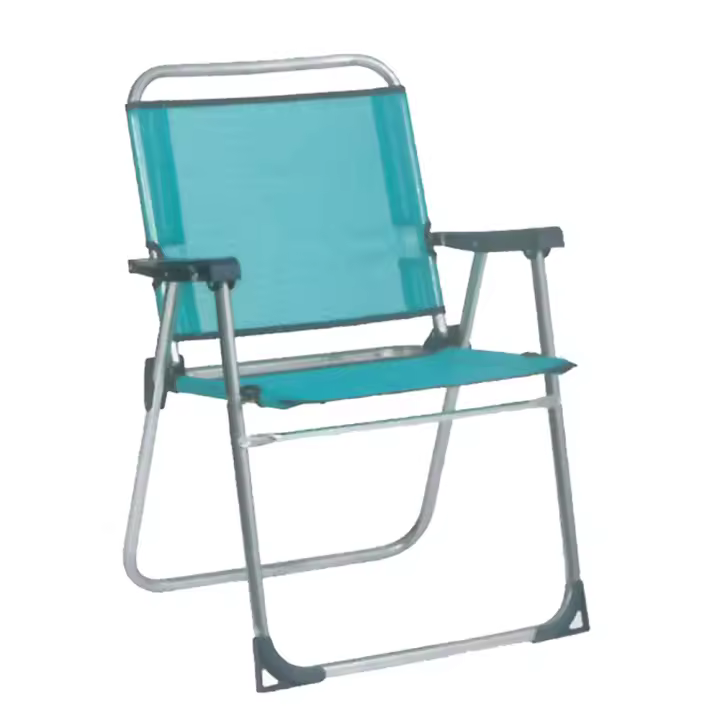 Alco Sillón Fijo Aluminio 631 ALF/30 Azul - Plegable | Ideal para Playa Camping Sierra - 1