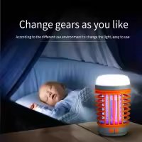 Lámpara Portátil LED Recargable Solar Con Repelente De Mosquitos Para Camping Luz Exterior USB Para Senderismo Pesca Correr Trabajo Emergencias - details 7