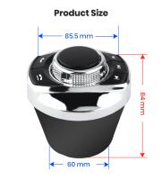Junsun-botón de Control de volante inalámbrico para coche accesorio Universal para Android autorradio 8 funciones clave forma de copa con luz LED - details 5