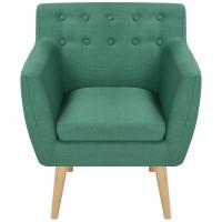 vidaXL Sillón de tela Gris claro, Azul, Verde Sillon Dormitorio Sillon Comodos Silla Relax Sillón Sofá - details 2