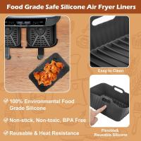 Reinversiones de silicona para freidora de Aire Foodi AF300UK, AF400UK, 2 UDS., accesorios para freidora de aire de Doble Zona, silicona reutilizable - details 2