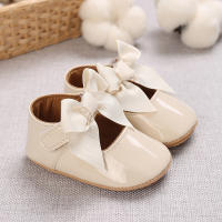 Zapatos De Princesa Para Bebé Niña En Lace Blanca Mocasines Con Lazo Y Borde Antideslizante De Goma Primera Calzado Para Caminar - details 76