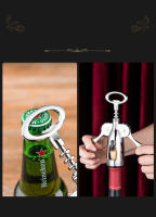 Abrepuertas De Acero Inoxidable Clásico Y Práctico Mueve La Mano Portátil Eliminador De Tacos De Vino Gadgets De Cocina - details 3