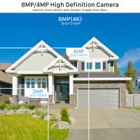 Cámara IP BESDER 8MP 4K Con Ángulo Amplio De 2.8mm Cámara De Seguridad Exterior Cámara Bullet CCTV Con Vistas Remotas Fáciles XMEye - details 3