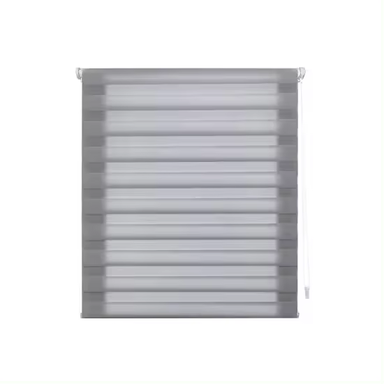 Estor Noche y Día SIN HERRAMIENTAS - Estor Enrollable Easy Fix SIN TALADRAR - Estor Anti-Deshilachado Fácil Limpieza - Estor Ventanas Noche y Día Enrollable - Estor Enrollable Tejido Doble Capa Mecanismo y Accesorios con Seguridad Infantil - 1