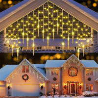Luces De Navidad LED De Ceniza Para Exterior Decoración De Jardín Calle Y Plaza En Forma De Gota De Agua Método De Instalación Auto-contenido - details 7