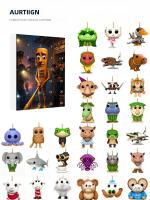 24PCS Figuras De Colección Acrílicas Italianas Brainrot Tung Sahur Llavero Colgante Tralalero Juguete Divertido Para Regalo - details 9