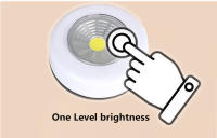 Lámpara De Noche Redonda Con Botón De Presión Para Armario Cocina Dormitorio Decoración Luz De Pared Con Pilas AAA Incluidas - details 2