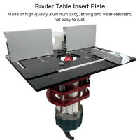 Placa De Inserto Para Mesa De Router De Aleación De Aluminio Herramienta Auxiliar De Grabado Y Trimmig Para Mecánica De Madera Y Bench Carpentry - details 4