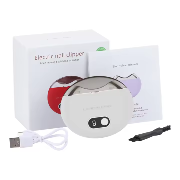 Afeitadora De Uñas Eléctrica 2 En 1 Cortador Y Pulidora Recargable Por USB Para Bebés Adultos Y Ancianos Máquina De Pulido De Uñas - 1