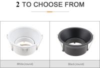 2PCS Luz Baja Recortable De Aluminio Comercial LED Accesorios De Iluminación Rotativos Ajustables Para El Hogar Y Oficina - details 2