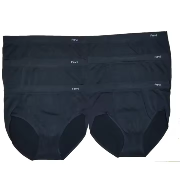 Fevitex - Pack de 6 y 12 Bragas de Mujer de Licra Sin Costura - Talla Mediana, Grande y Super Grande - 1