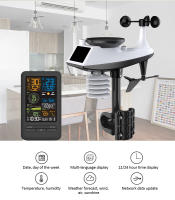 Estación Meteorológica Inteligente WiFi Con Sensor Termómetro Y Higrómetro Para El Hogar Monitor De Calidad Del Aire Y Luz - details 3