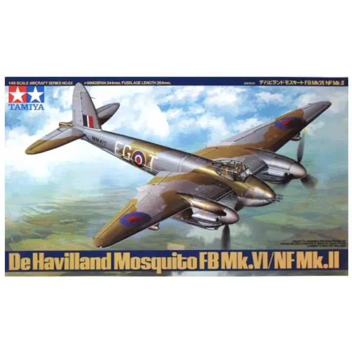 Maqueta Avión Mosquito Tamiya 61062 - Caza Nocturno Mkii - Alta Velocidad - Detalles Históricos - 1