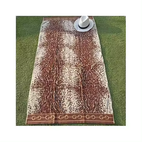 Toalla de Playa 100% Algodón Egipcio Terciopelo 85X165 cm Gepardo Sibiles 00222 - 1