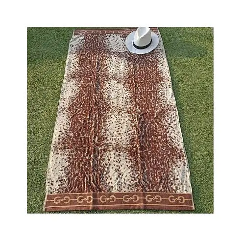 Toalla de Playa 100% Algodón Egipcio Terciopelo 85X165 cm Gepardo Sibiles 00222 - 1