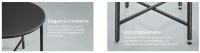 SONGMICS Conjunto Muebles de Jardín, 3 Piezas, Sillas Acapulco, Asientos de Exterior, Mesa Auxiliar y 2 Sillas, Conjunto para Interior y Exterior, Patio Balcón, Negro Tinta/Azul Lago - details 2